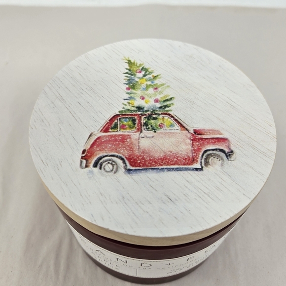 Sand & Fog Apple Spice Candle Double Wick Coconut Wax Blend Woid Lid Art Work - Picture 2 of 8